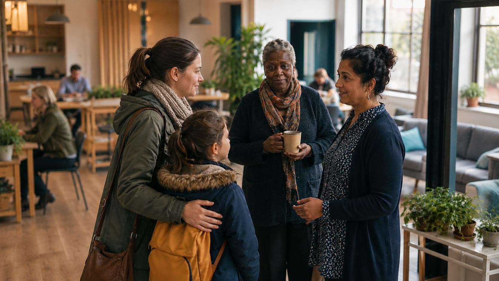Neighbours welcomed into the community hub